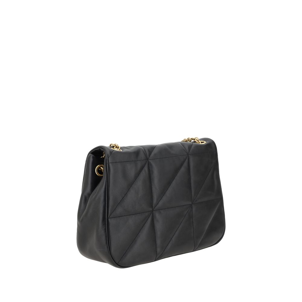 Saint Laurent Black Calf Leather Bos Taurus Shoulder Bag