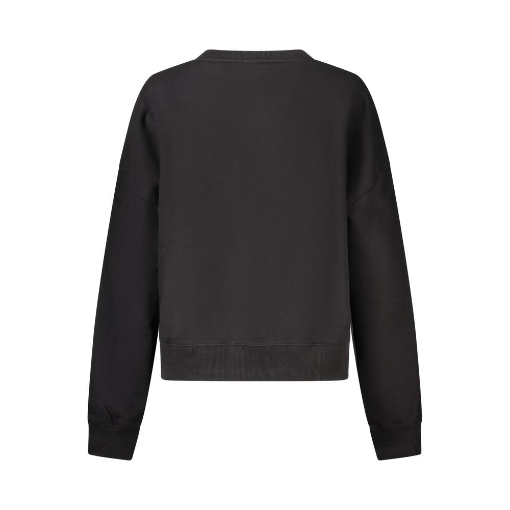 Guess Jeans Black Organic Cotton Women Sweatshirt