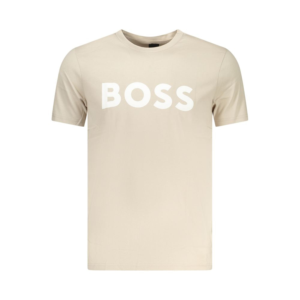 Hugo Boss Beige Cotton Men's T-Shirt