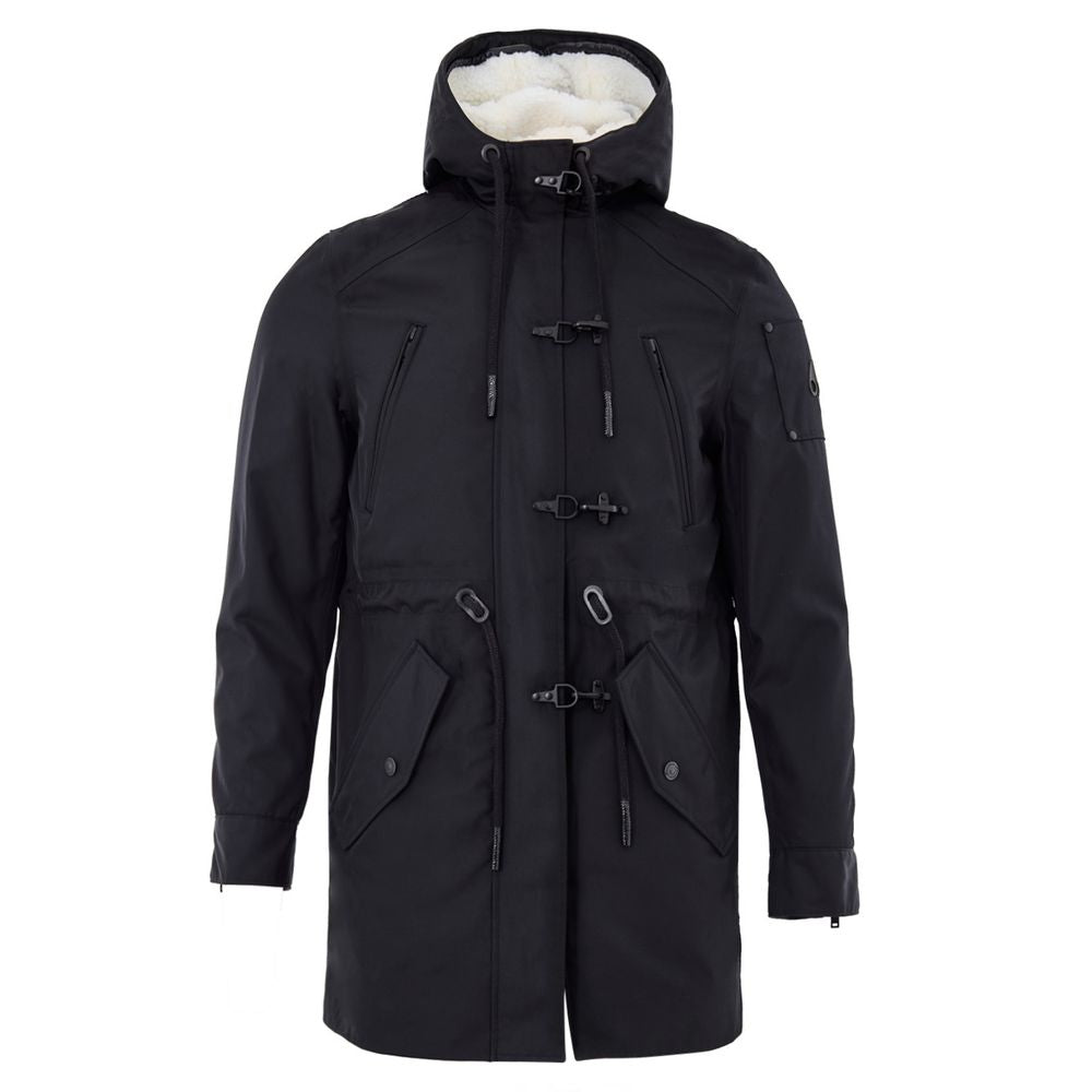 Moose Knuckles Blue Nylon Parka