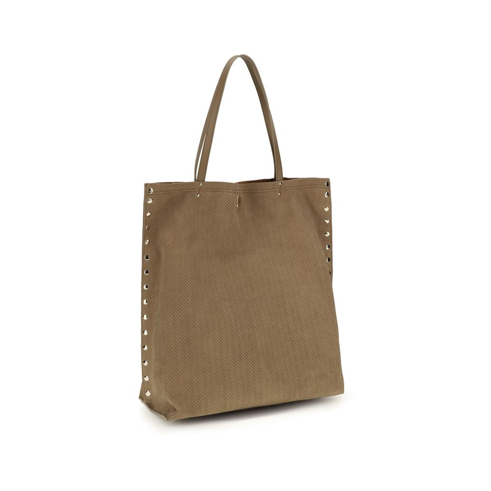 Zanellato Beige Calf Leather Bos Taurus Handbag