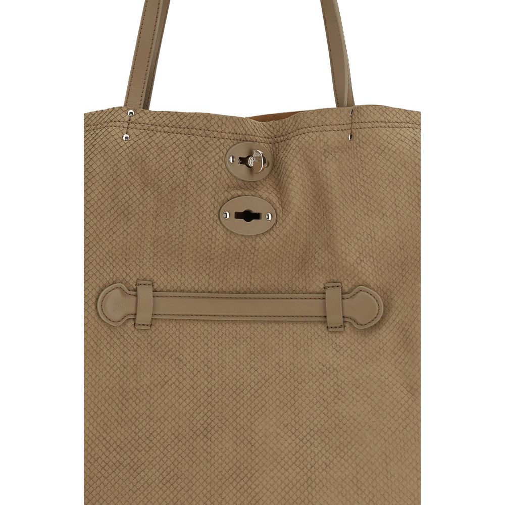 Zanellato Beige Calf Leather Bos Taurus Handbag