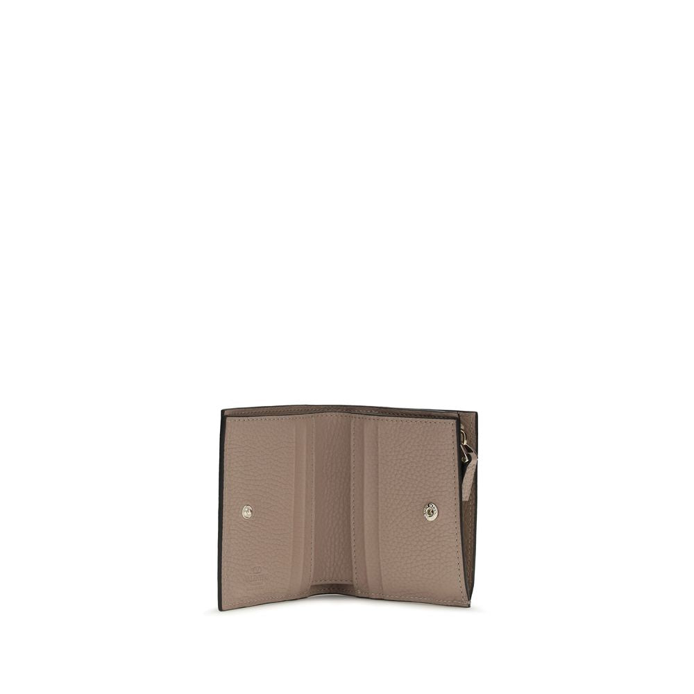 Valentino Garavani Gray Lamb Ovis Aries Aries Wallet