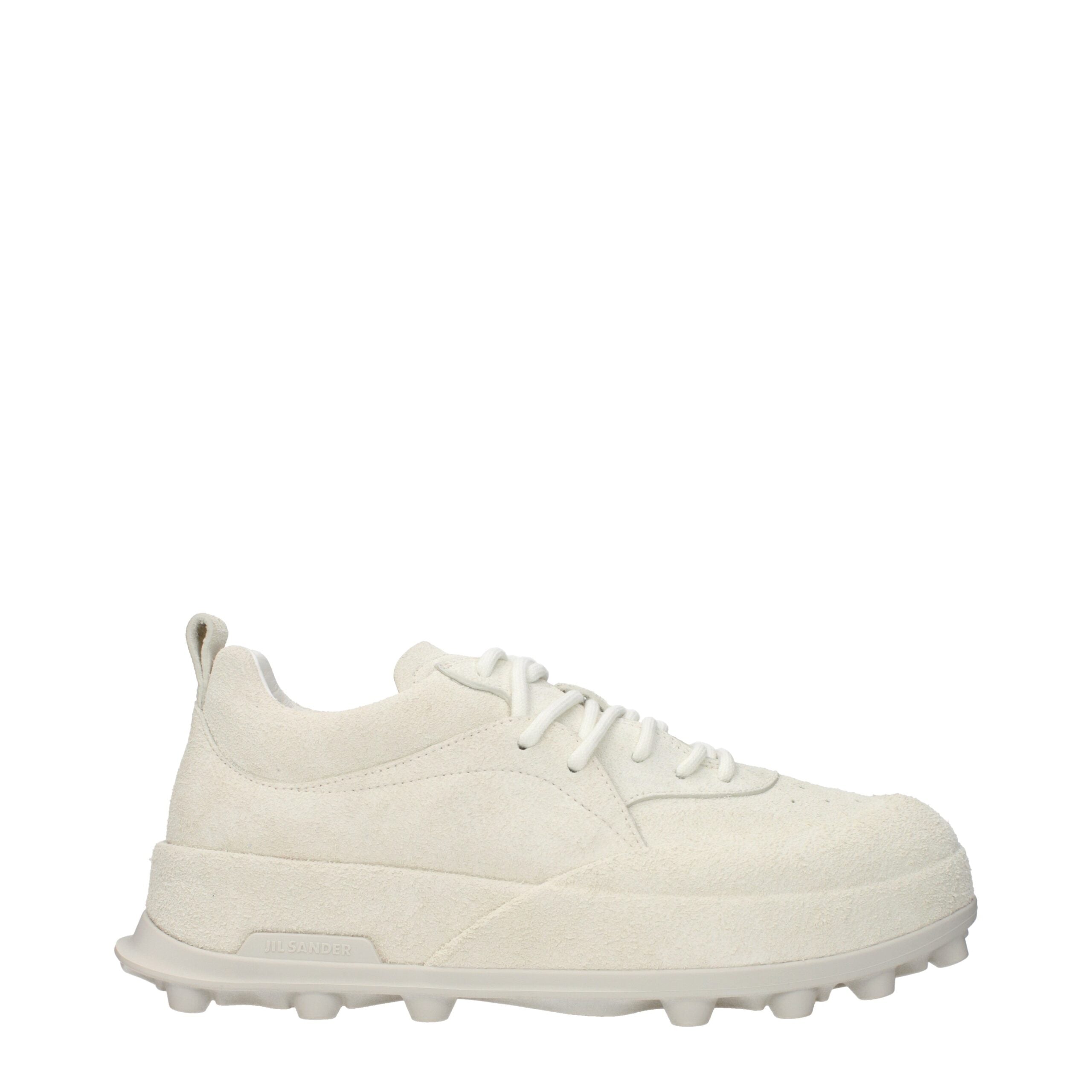 Jil Sander Beige Leather Chunky Sneakers