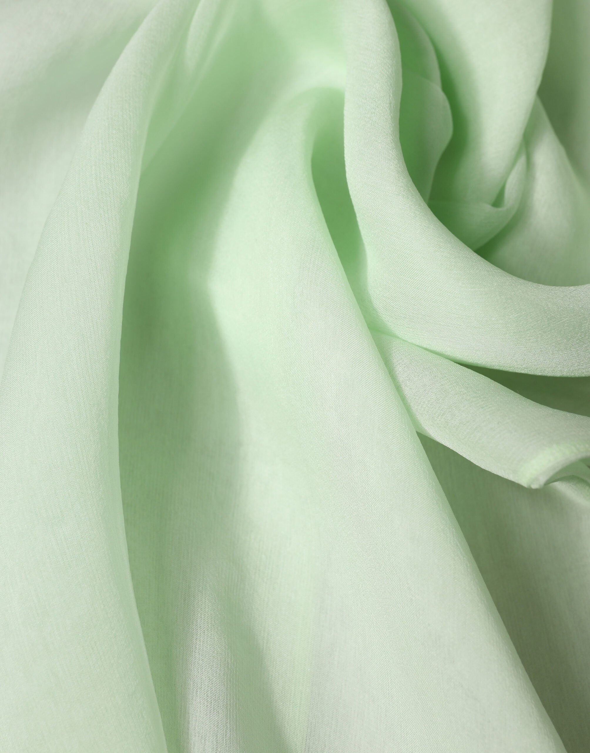 Dolce & Gabbana Light Green Silk Sash Wrap Shawl Stole 292cm x 19cm Scarf