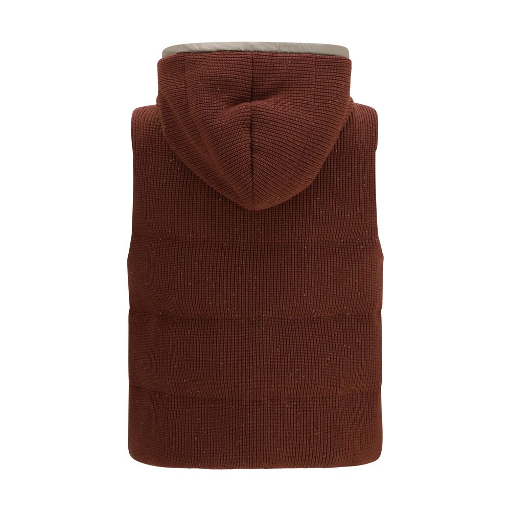 Brunello Cucinelli Brown Cotton Jackets And Coat