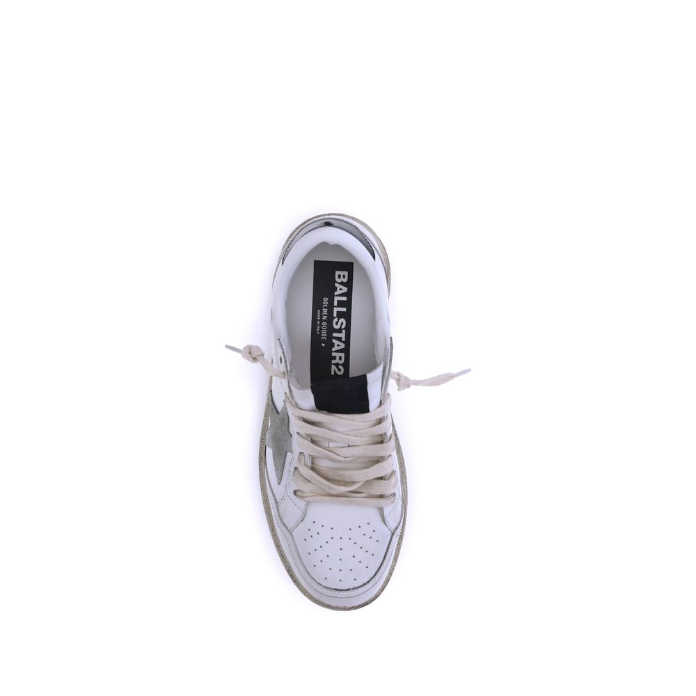 Golden Goose White Calf Leather Bos Taurus Low Top Sneakers