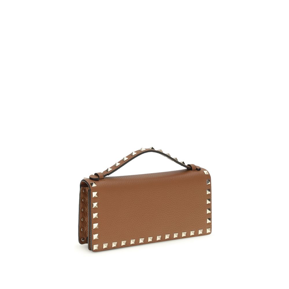 Valentino Garavani Brown Calf Leather Bos Taurus Wallet