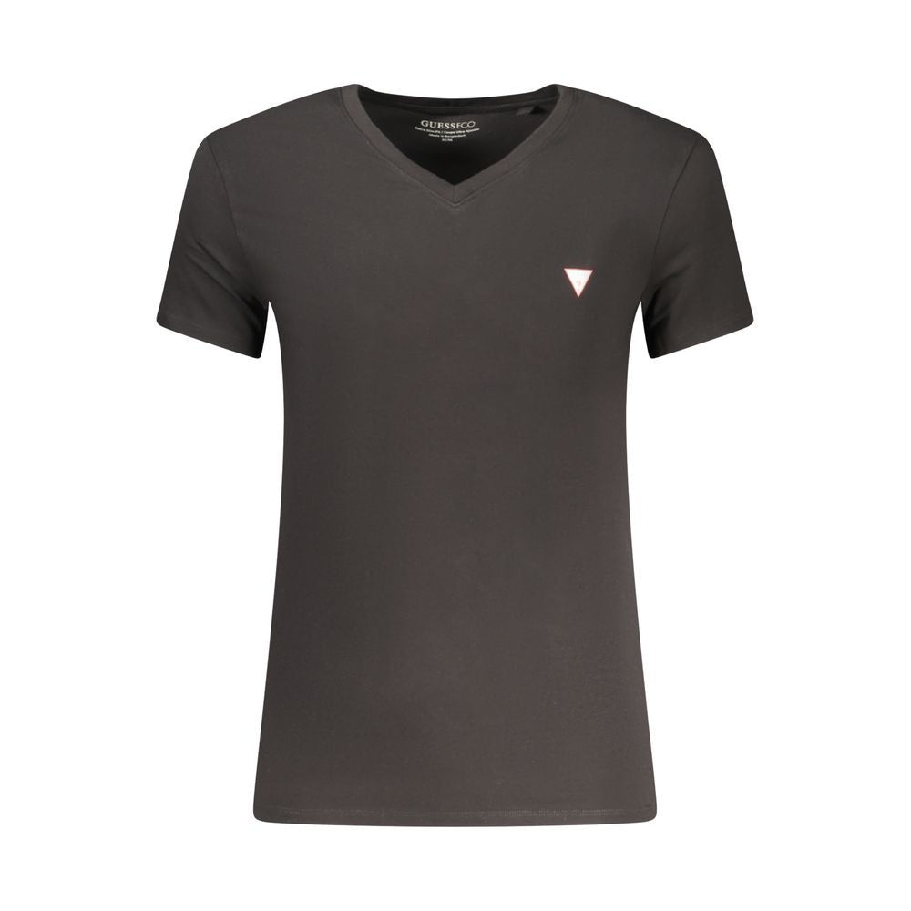 Guess Jeans Black Cotton Men's T-Shirt