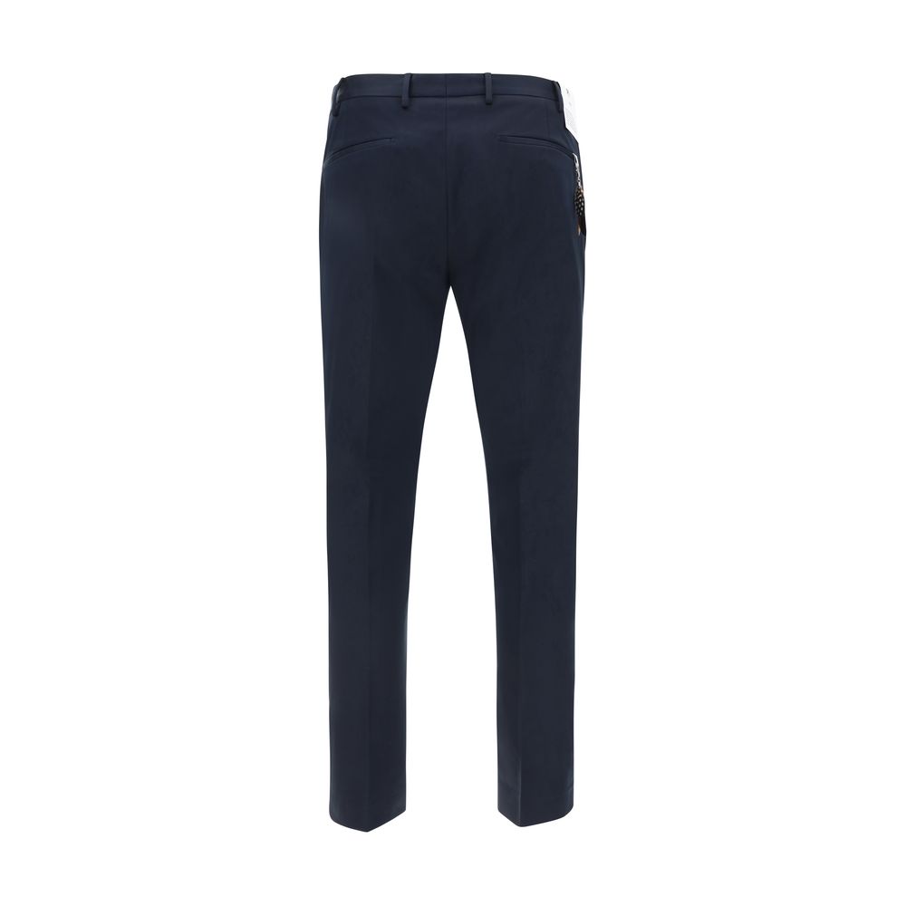 PT Torino Blue Cotton Casual Pants