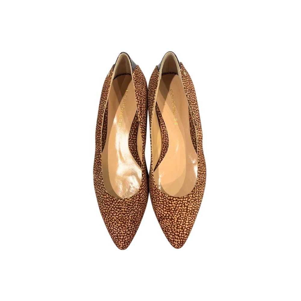 Borbonese Beige Leather Women Sandal