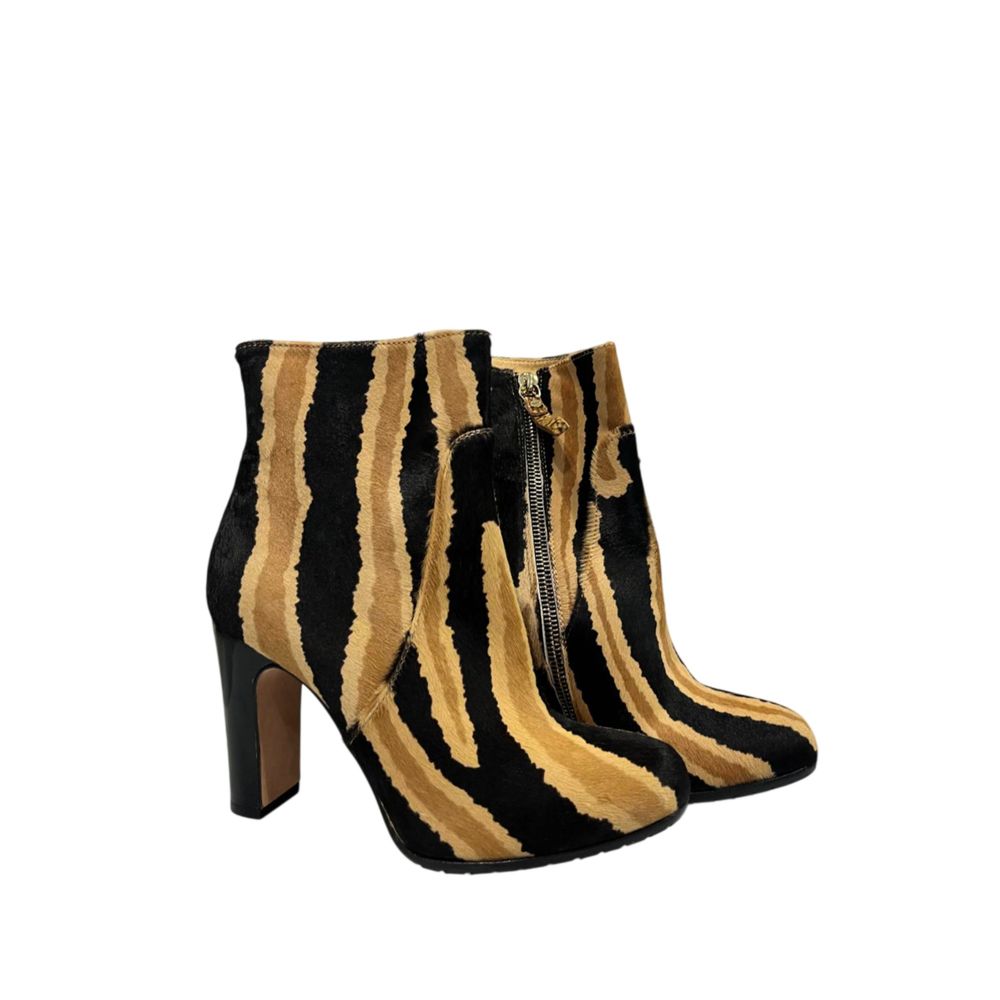 Borbonese Black Genuine Leather Women Boot