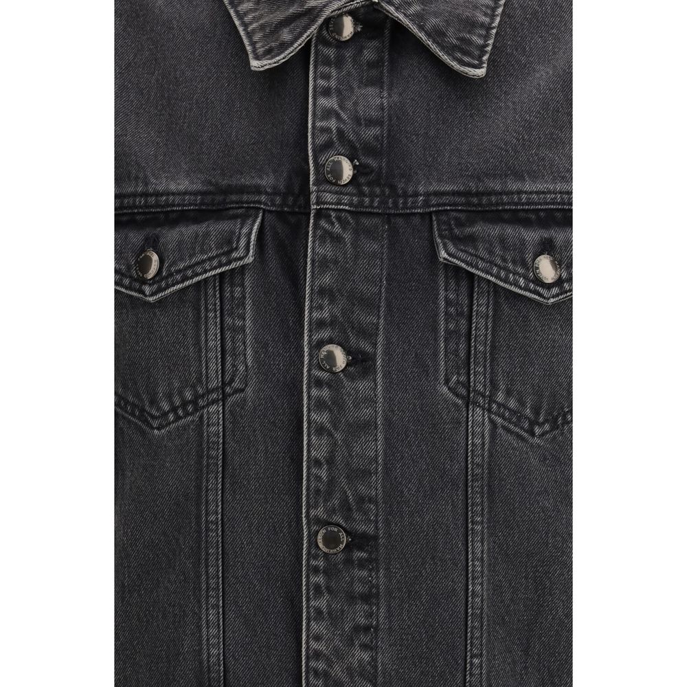 7FOR Gray Cotton Denim Jacket