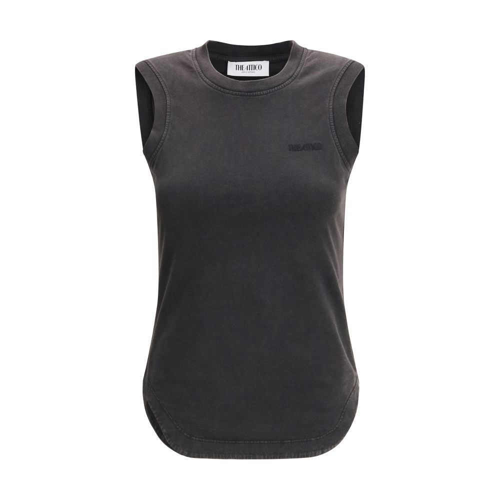 The Attico Black Cotton Top