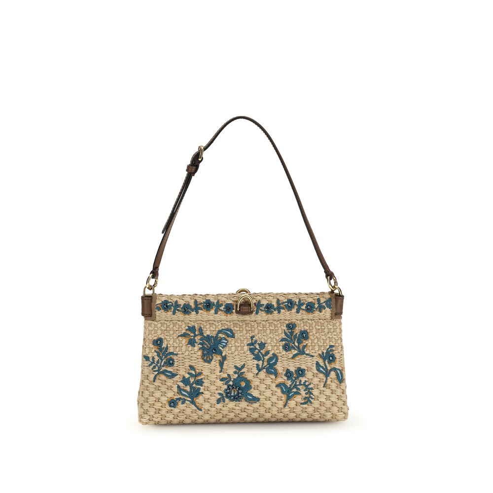 Etro Beige Viscose Shoulder Bag