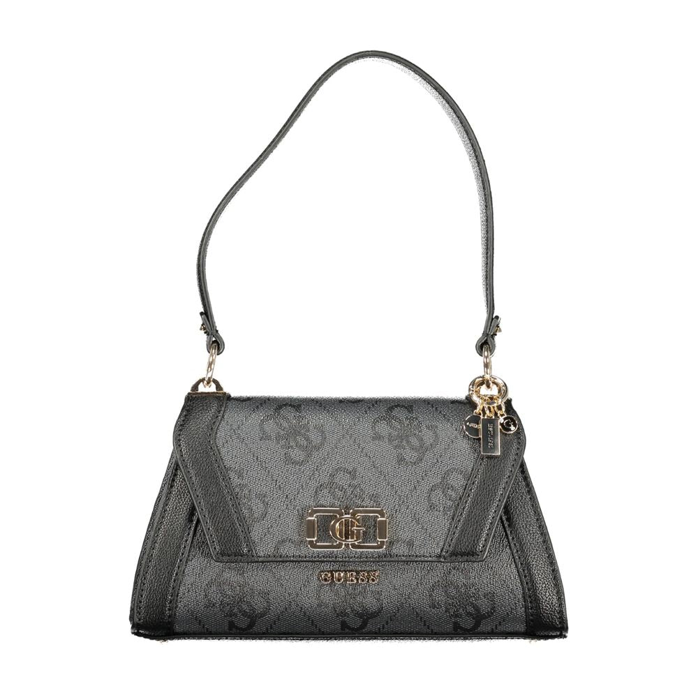 Guess Jeans Nero Poliuretano Women Shoulder Bag