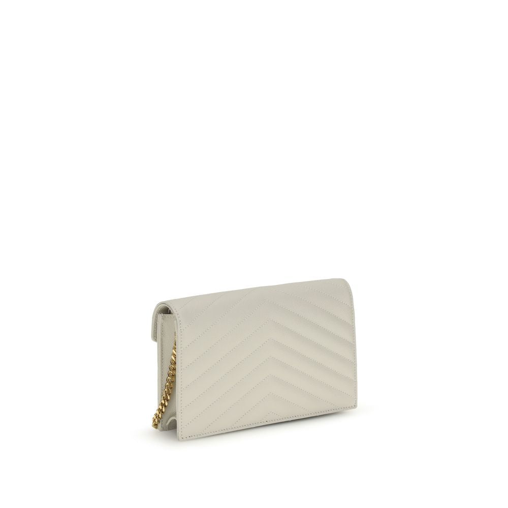 Saint Laurent Beige Calf Leather Bos Taurus Wallet