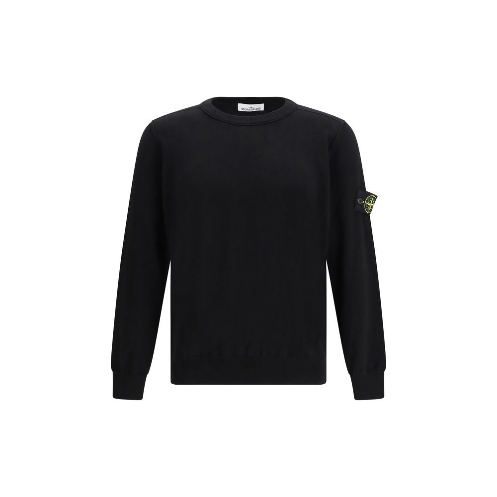 Stone Island Black Cotton Sweatshirt