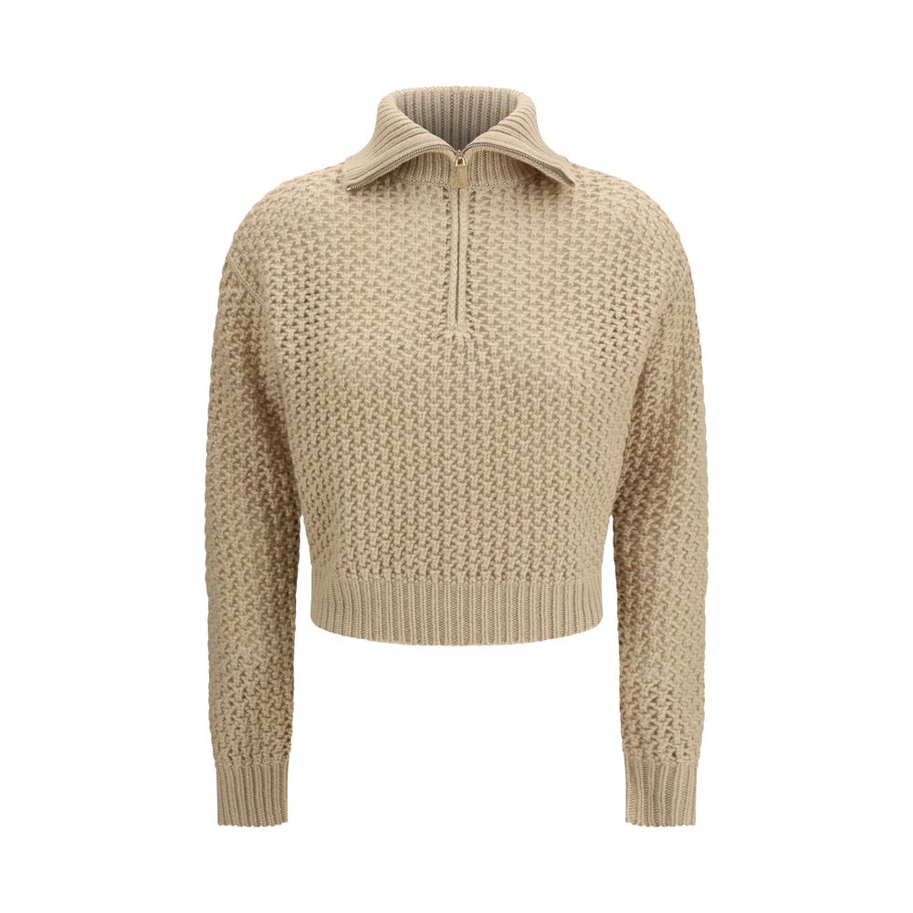 Max Mara Beige Wool Cashmere Sweater