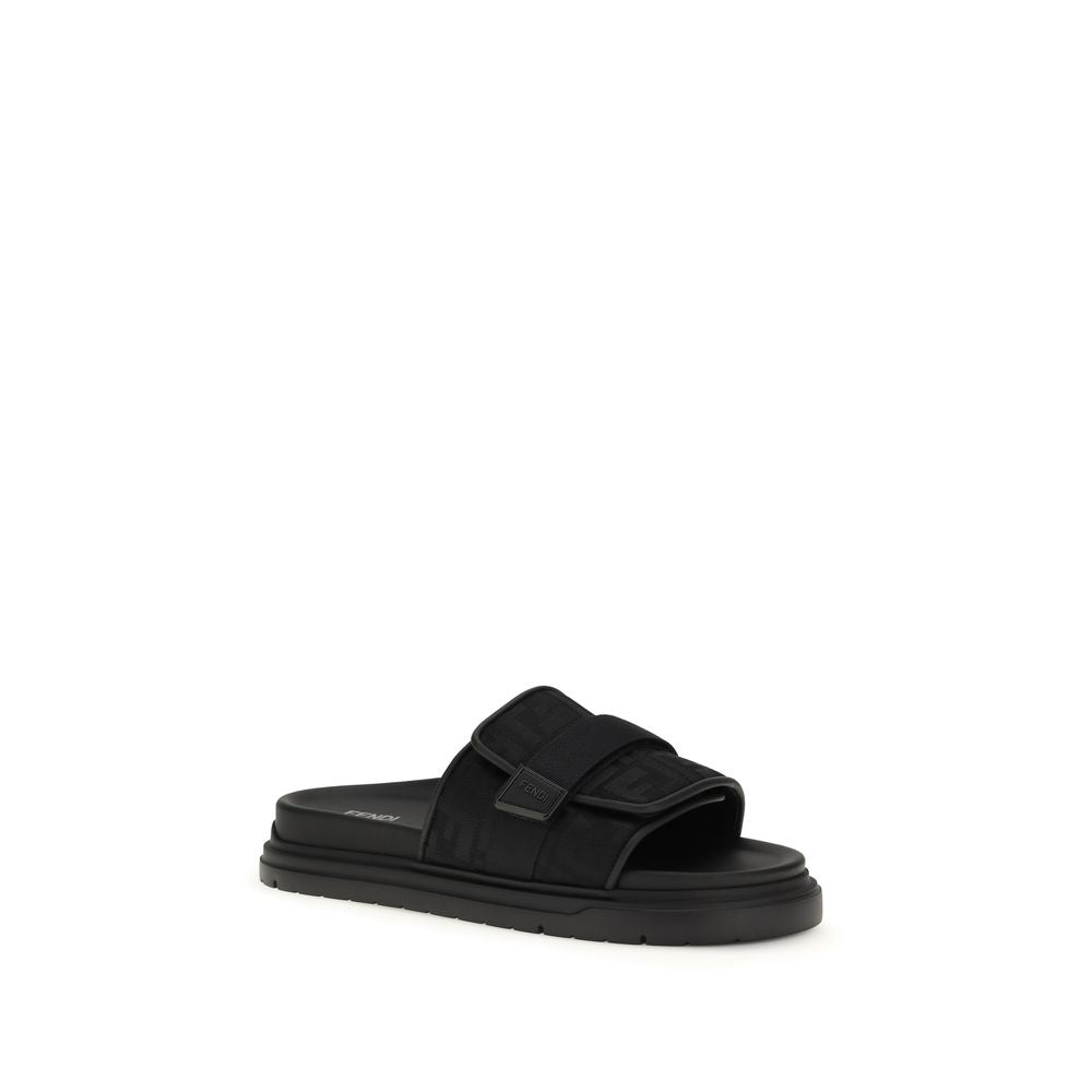 Fendi Black Polyamide Sandals