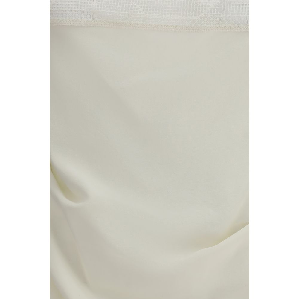 Magda Butrym Beige Silk Top