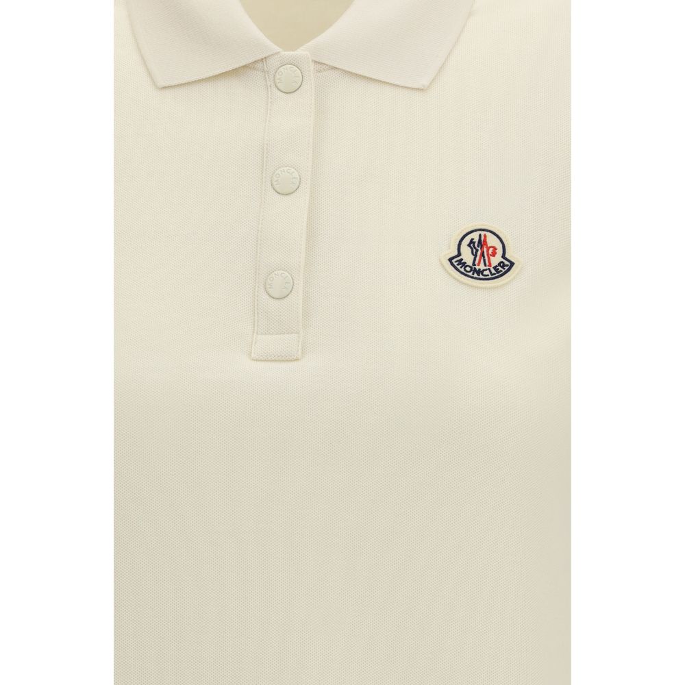 Moncler Beige Cotton Polo Shirt