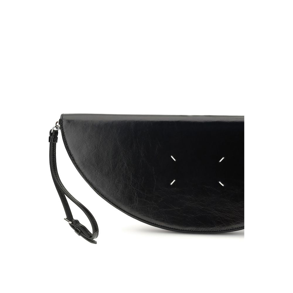 Margiela Black Calf Leather Bos Taurus Clutch Bag