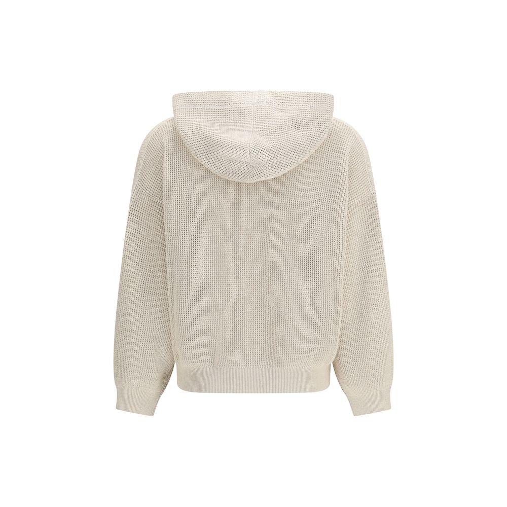 Brunello Cucinelli Beige Cotton Hoodie