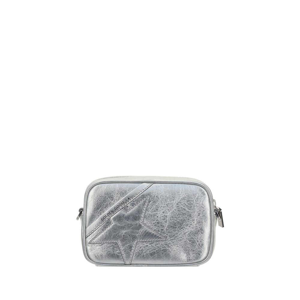 Golden Goose Gray Leather Shoulder Bag