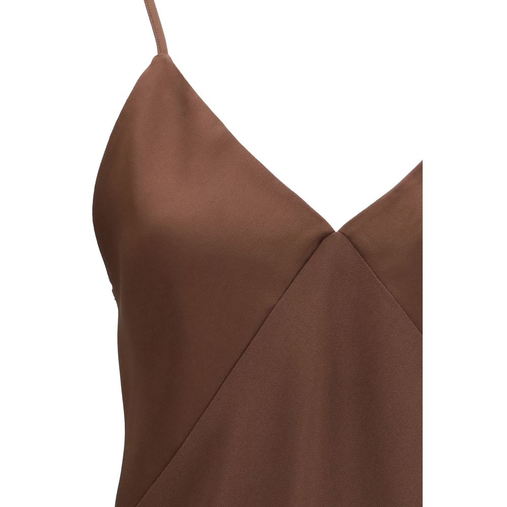 Forte_Forte Brown Acetate Top