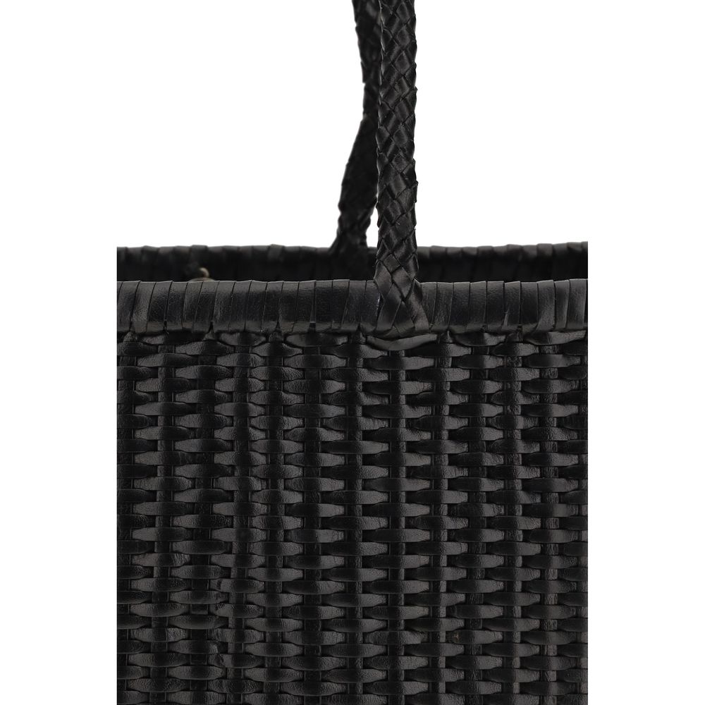 Dragon Diffusion Black Buffalo Leather Shoulder Bag