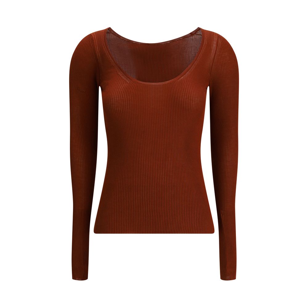 Petar Petrov Orange Silk Top