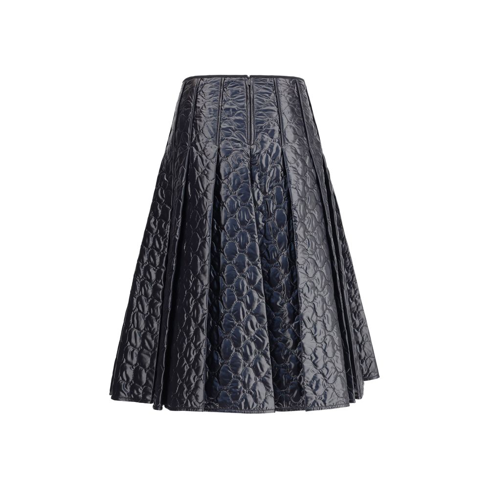 Moncler Black Polyamide Midi Skirt
