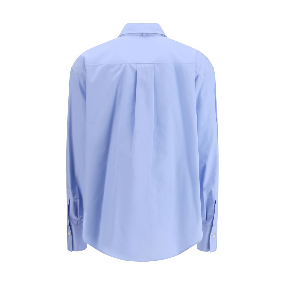 Brunello Cucinelli Blue Cotton Dress Shirt
