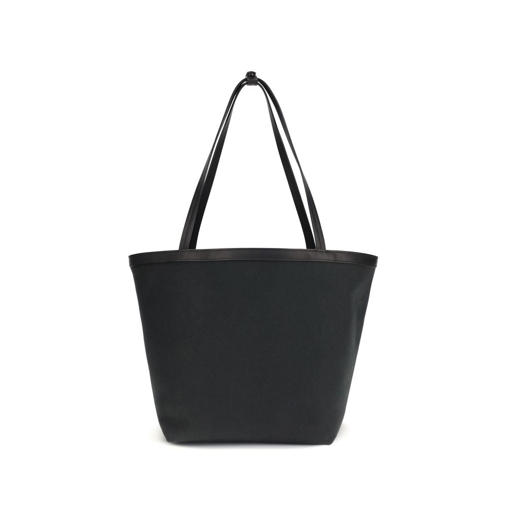 The Row Black Cotton Shoulder Bag