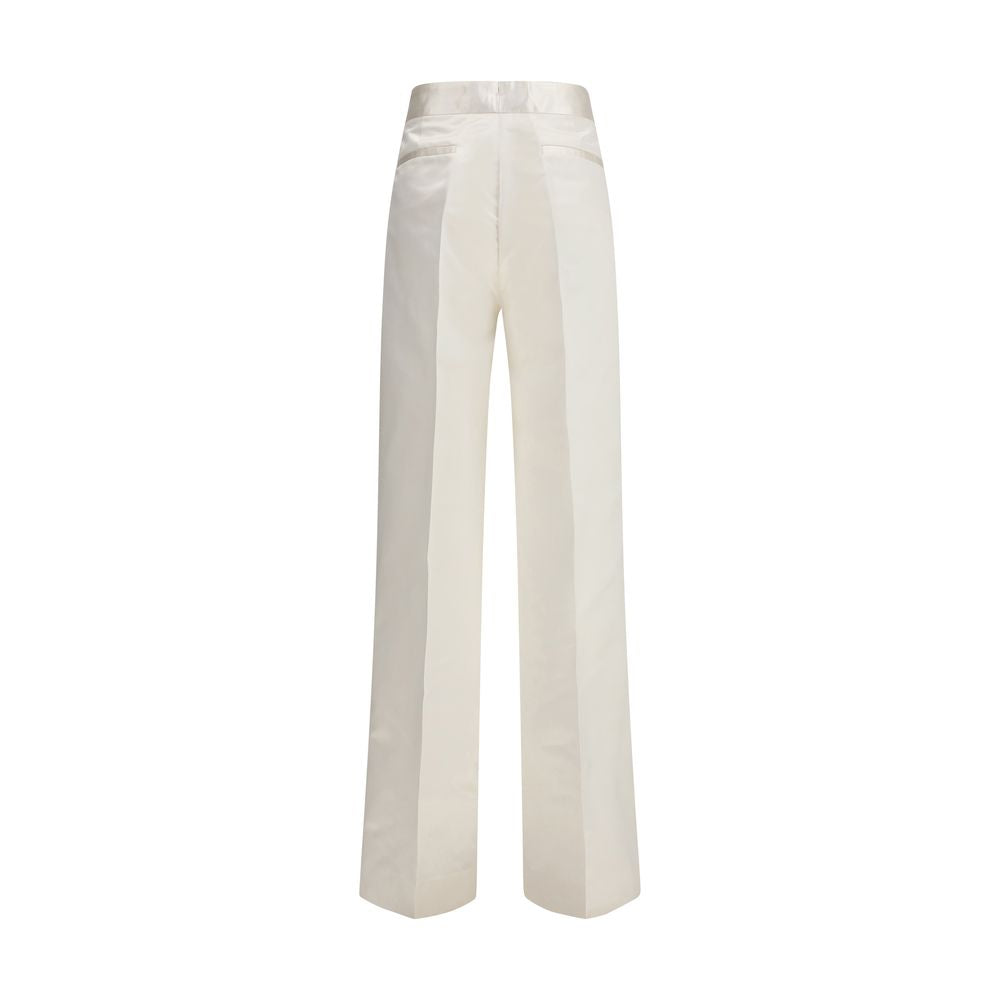 SA SU PHI Beige Silk Pants