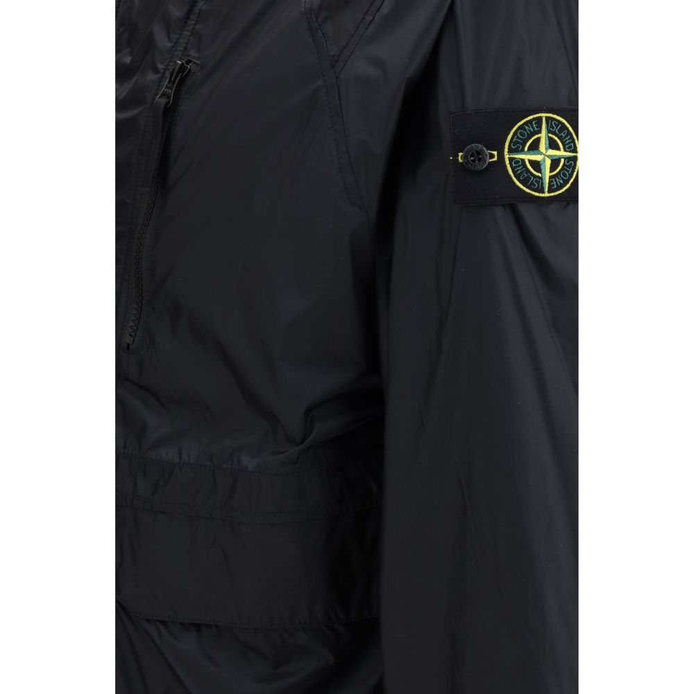 Stone Island Blue Polyamide Coat