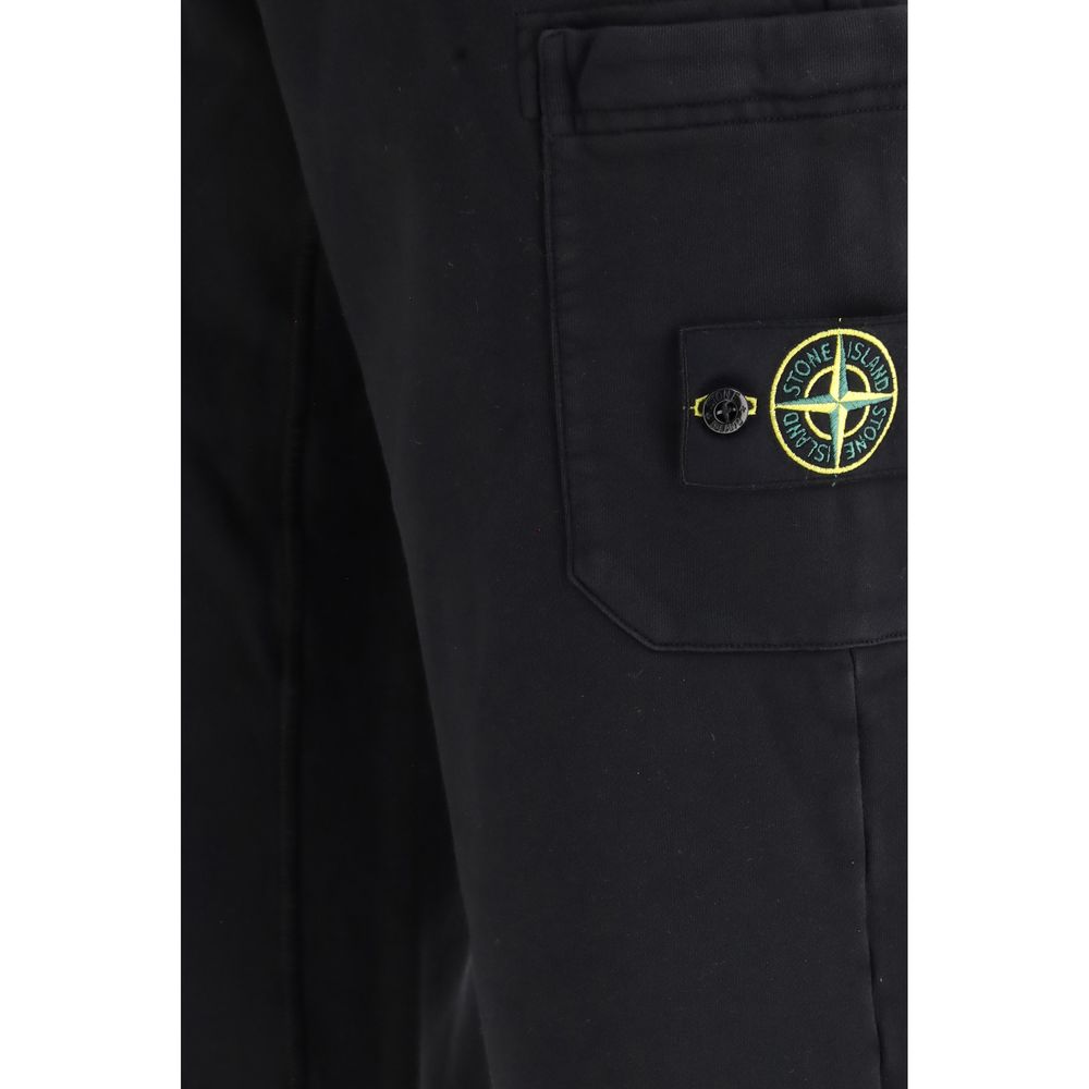 Stone Island Black Cotton Sweatshirt