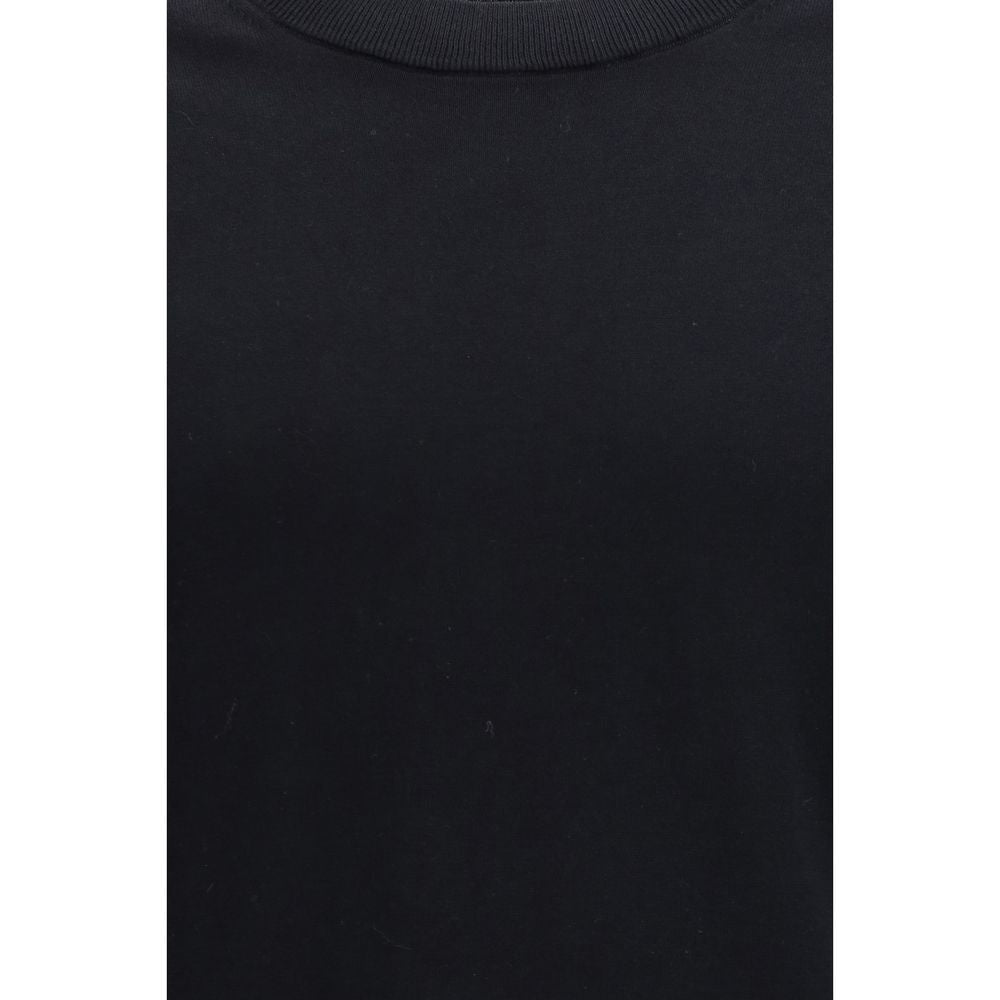 Laneus Black Cotton Sweatshirt