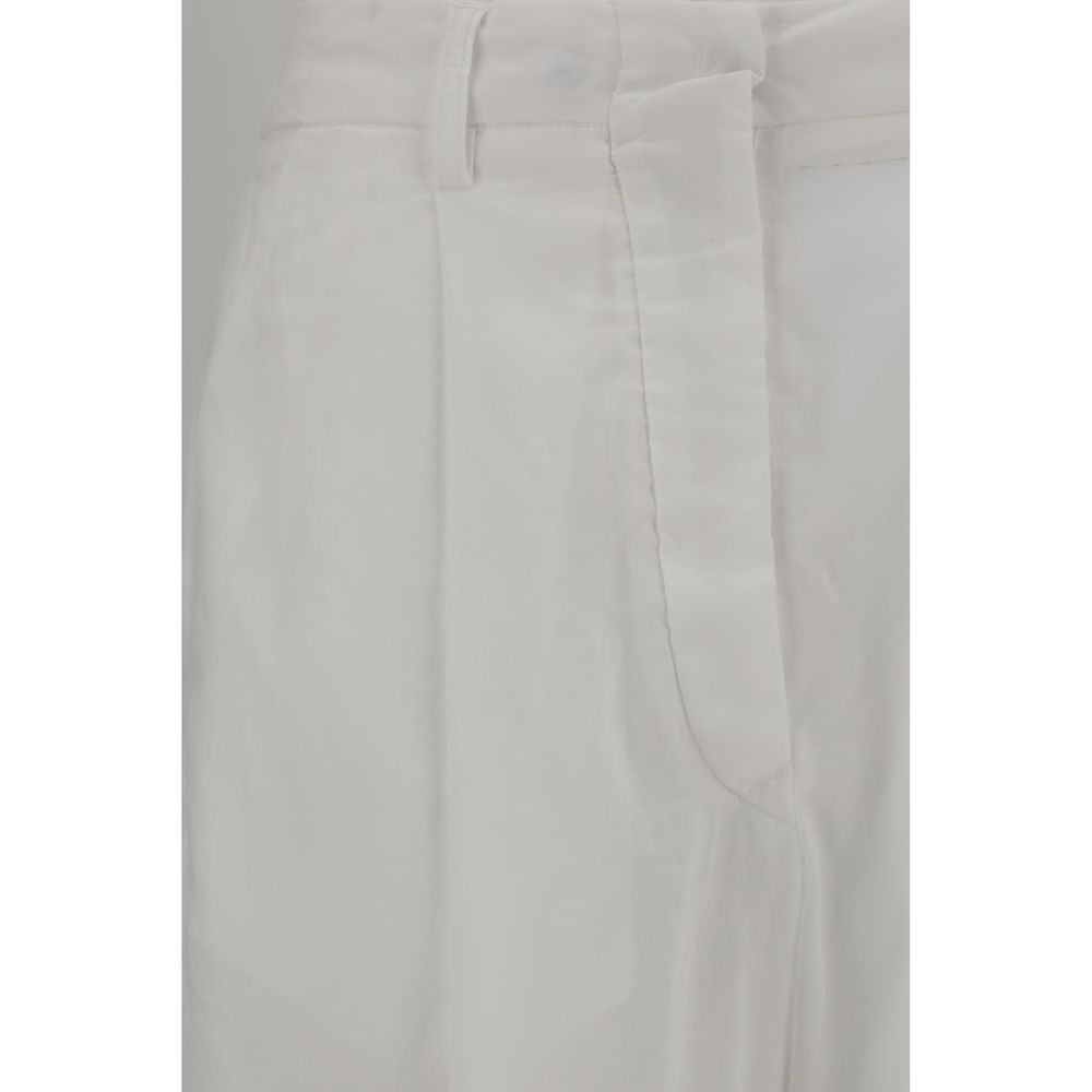 The Latest White Cotton Casual Pants