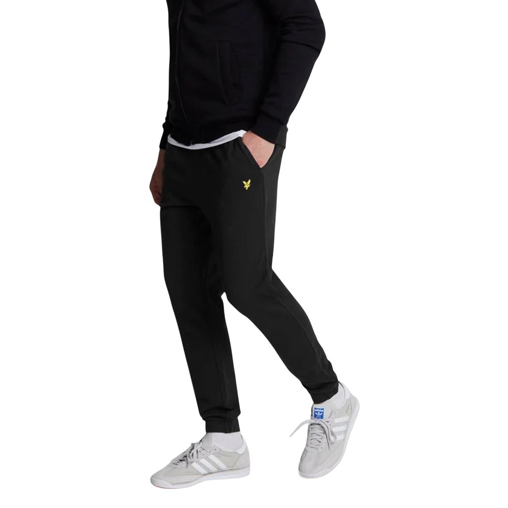 Lyle & Scott Black Cotton Joggers (Workout Pants)