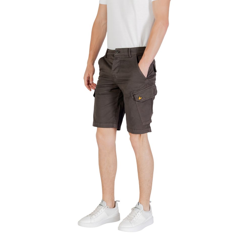Lyle & Scott Gray Cotton Bermuda Shorts