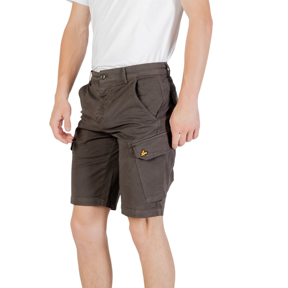 Lyle & Scott Gray Cotton Bermuda Shorts