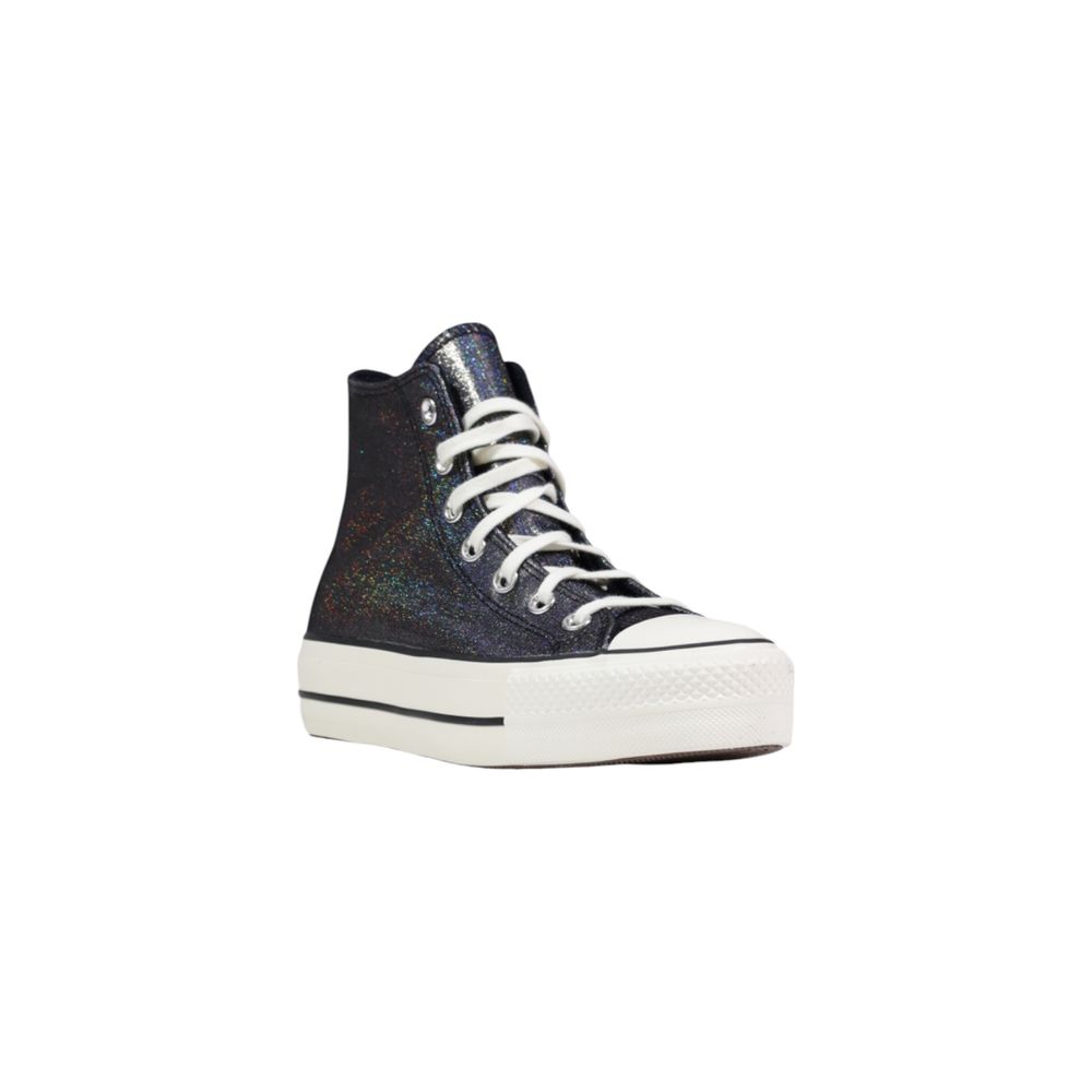 Converse Black Synthetic Platform Sneakers