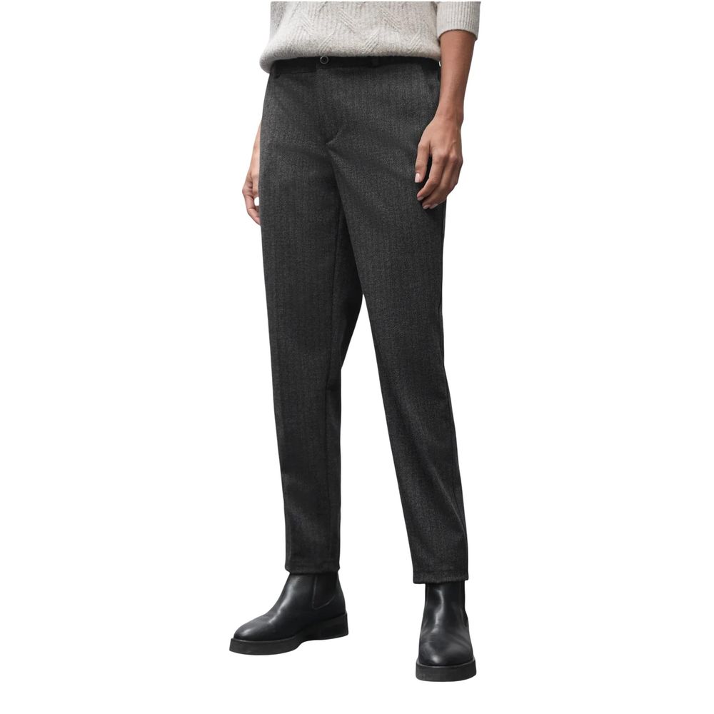 Street One Black Polyester Chino Pants