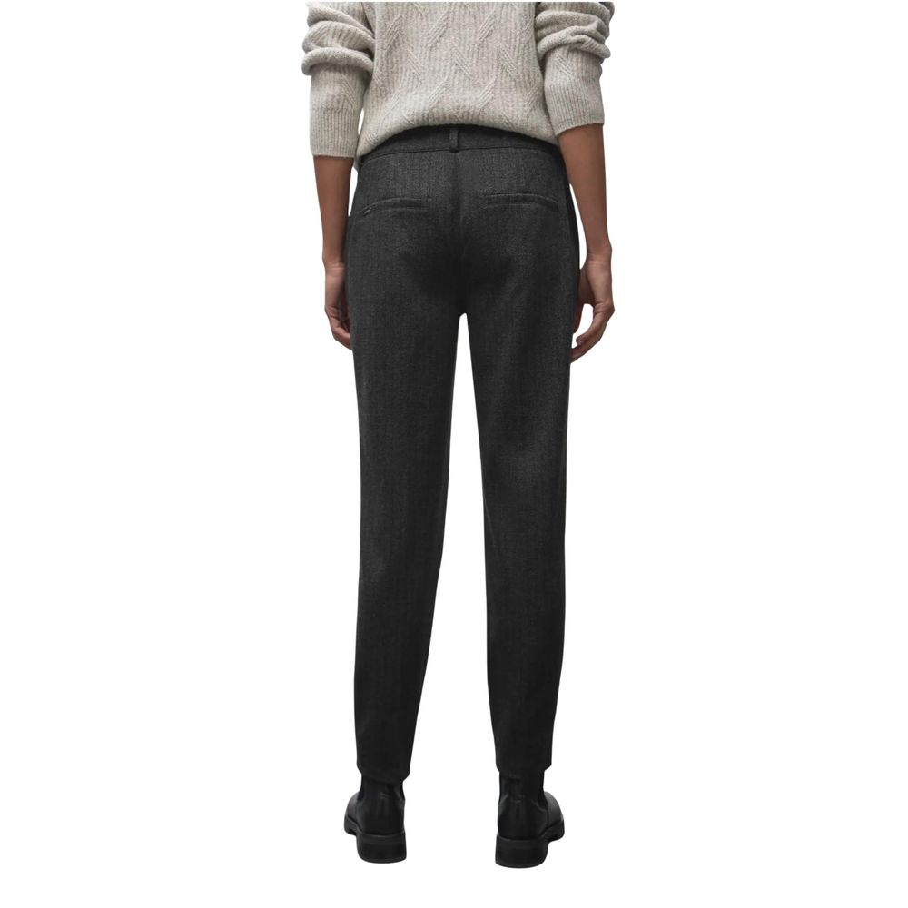 Street One Black Polyester Chino Pants