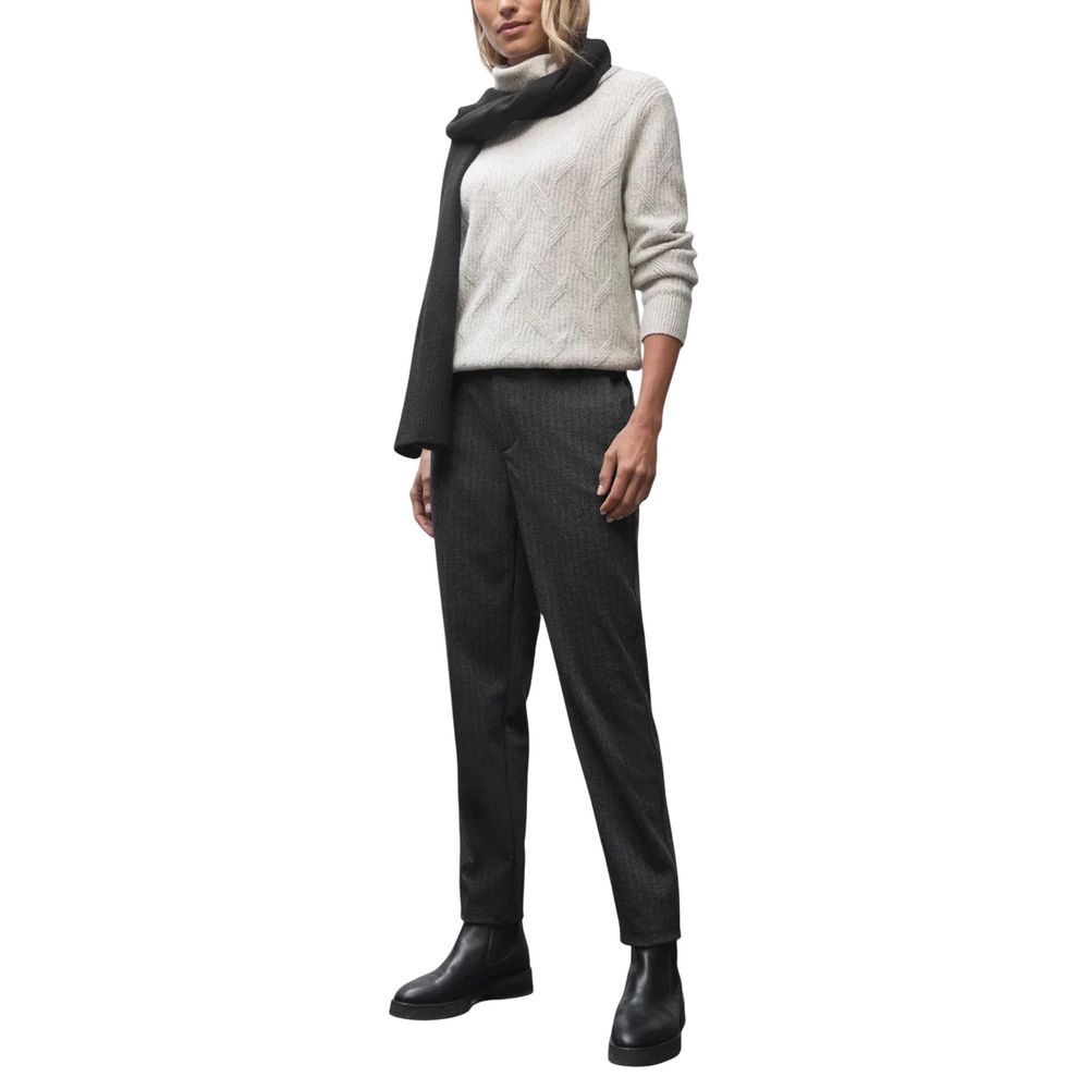 Street One Black Polyester Chino Pants