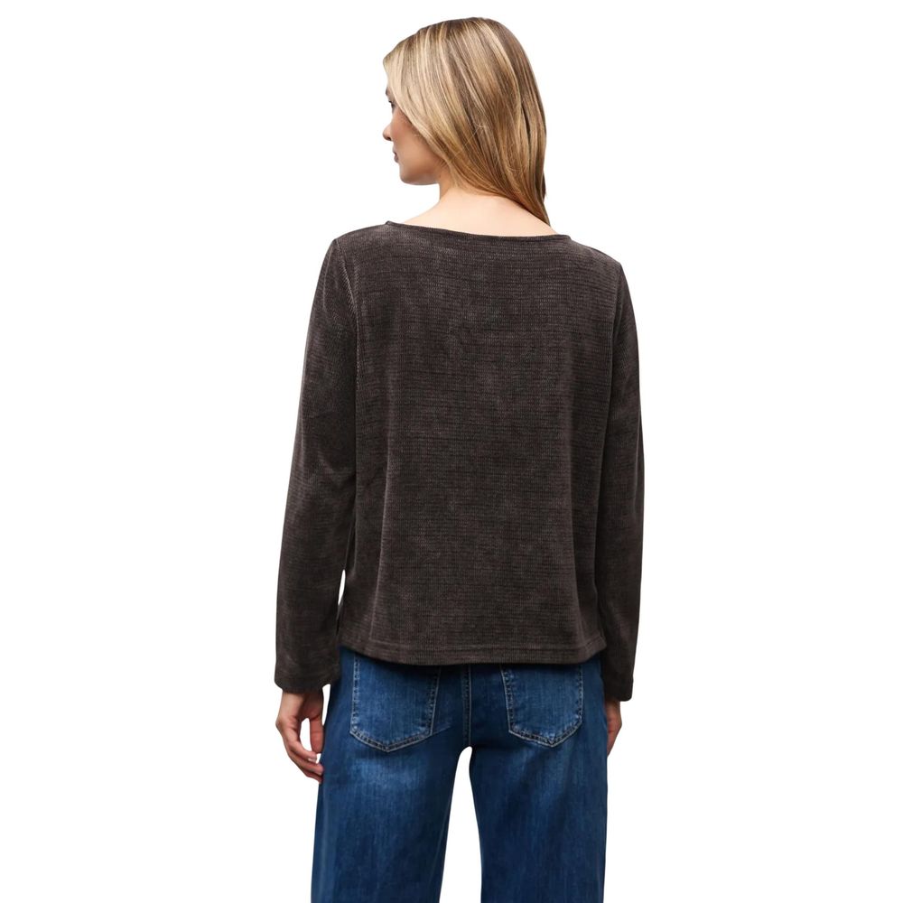 Street One Brown Polyester Shirt