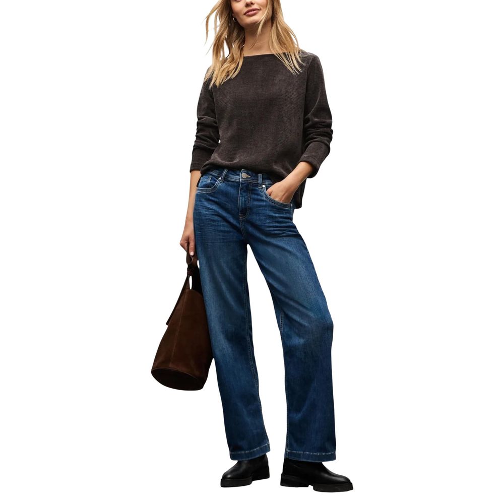 Street One Brown Polyester Shirt