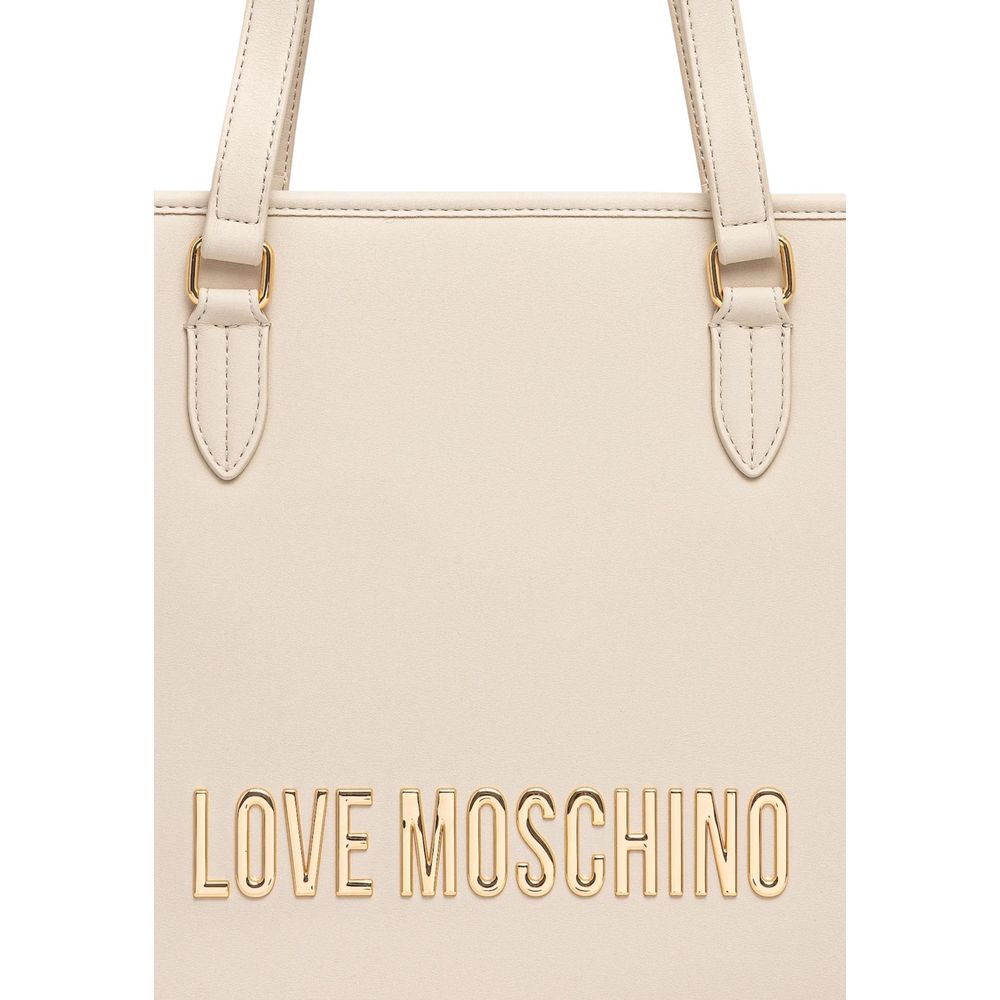 Love Moschino Beige Polyethylene Handbag